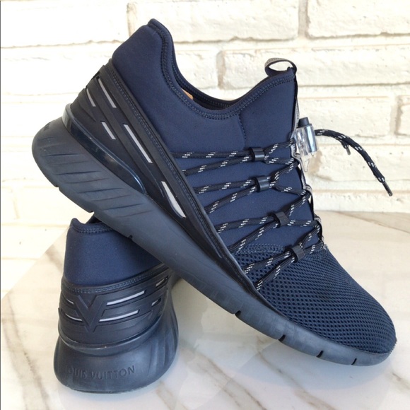 Louis Vuitton Mens Navy Blue Sneakers 